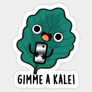 Gimme A Kale Cute Veggie Pun Sticker